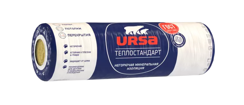 Утеплитель Ursa ТеплоСТАНДАРТ Мини 2х50х610х6560 мм, 8 м2