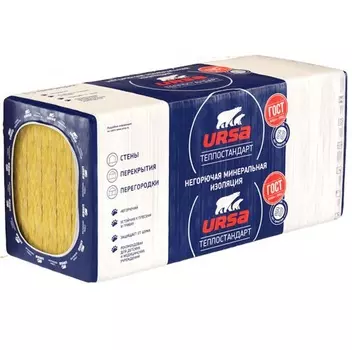 Утеплитель Ursa ТеплоСТАНДАРТ Плита 50х610х1230 мм, 12 шт., 9 м2