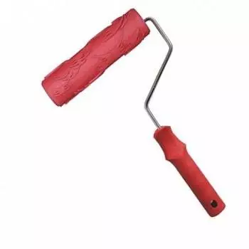 Валик резиновый с текстурой «Жатка» в сборе с ручкой