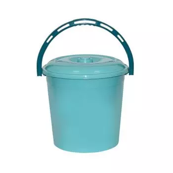 Ведро 10л с крышкой (мята)