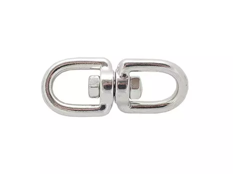 Вертлюг "кольцо-кольцо" D6 мм нержавеющая сталь, 1 шт