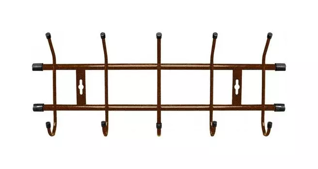 Вешалка настенная 5 крючков (485*190*67мм) цвет медный антик