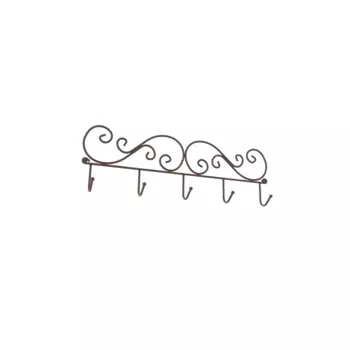 Вешалка настенная "Кружева 5" Медный антик