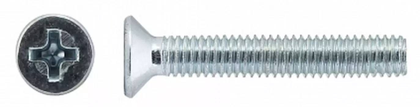 Винт Tech-Krep 6х50 мм DIN965 с потайной головкой оцинкованный, 6 шт