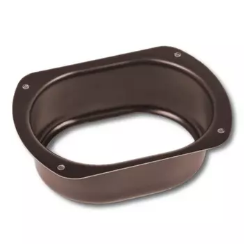 Воронка к прямоугольному желобу коричневая, RAL-8017