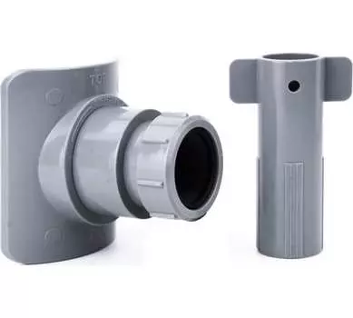 Врезка в канализационную трубу ABS 110х50 РТП, серый