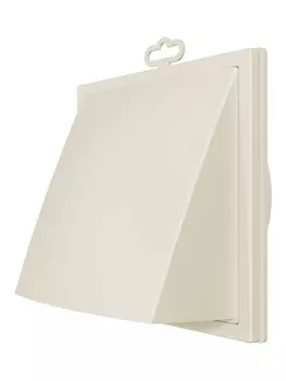 Выход стенной вытяжной КФВ фланец D150/160 обр.клапан 190х190 ASA Ivory