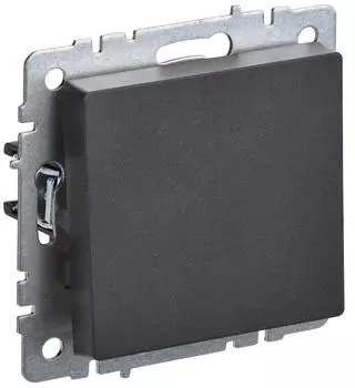 Выключатель 1-клавишный IEK BRITE 10А ВС10-1-0-БрЧ черный