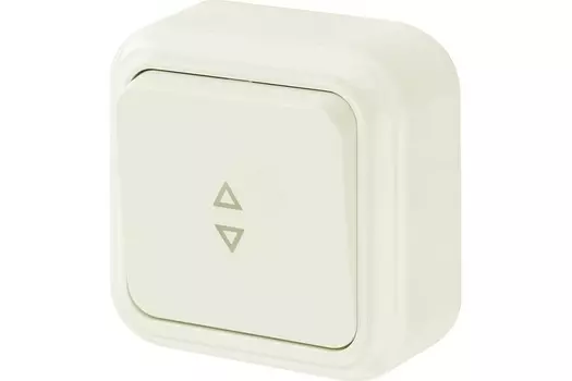 Выключатель1-клавишный проходной BYLECTRICA Пралеска, бежевый