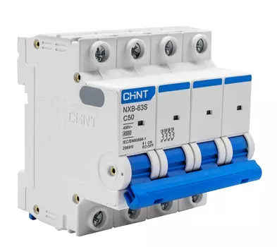 Выключатель автоматический 4п C 50А 4.5кА CHINT