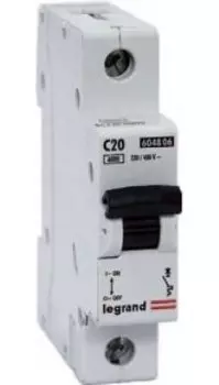Выключатель автоматический Legrand TX3, 1p, 20 А, тип С,