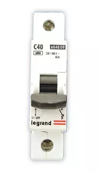 Выключатель автоматический Legrand TX3, 1p, 40 А, тип С,