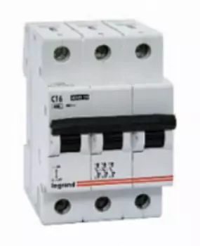 Выключатель автоматический Legrand TX3, 3p, 20 А, тип С,