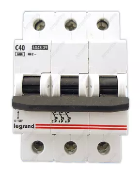 Выключатель автоматический Legrand TX3, 3p, 40 А, тип С,