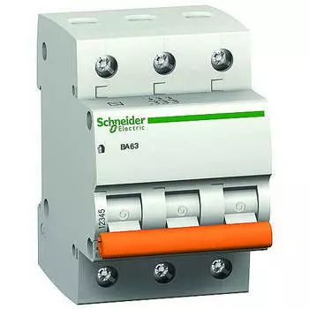 Выключатель автоматический Schneider ВА63 3 П 40А С 4,5 кА