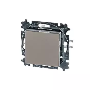 Выключатель одноклавишный ABB Levit кофе макиато/белый 2CHH590145A6018