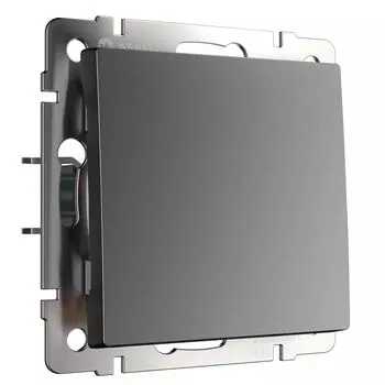 Выключатель одноклавишный WERKEL W1110064 графит матовый