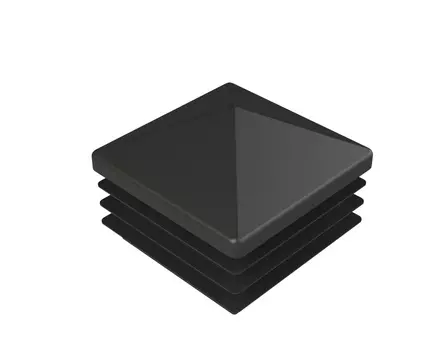 Заглушка для профильной трубы 100х100 мм, внутренний домик