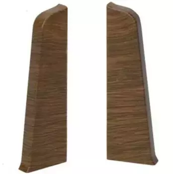 Заглушка к плинтусу Salag (левая+правая) LIMA 16 Дуб Болотный (2шт/упак)