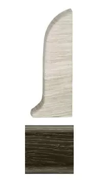 Заглушка к плинтусу Salag (левая+правая) NG80 86 дуб горелый (2шт/упак)