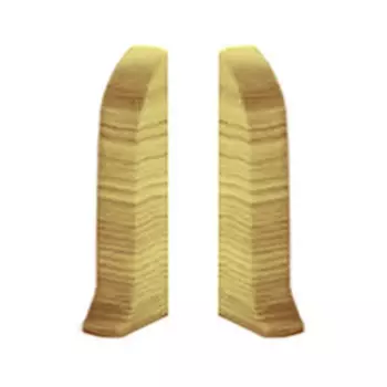 Заглушка к плинтусу Salag (левая+правая) NGF56 51 дуб галийский (2шт/упак)