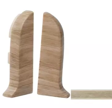 Заглушка к плинтусу Salag (левая+правая) NGF56 98 дуб бургундский (2шт/упак)