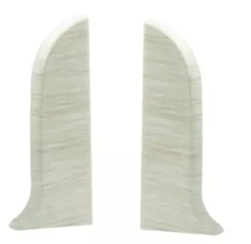 Заглушка к плинтусу Salag (левая+правая) NGF56 28 клен патино (2шт/упак)