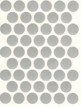 Заглушка на клею серый, пластина 50шт