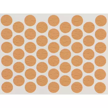 Заглушка на клею светлый бук, пластина 50шт