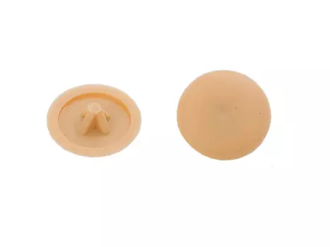 Заглушка на шуруп РZ2 KHS 3,5мм, бежевая, 50 шт