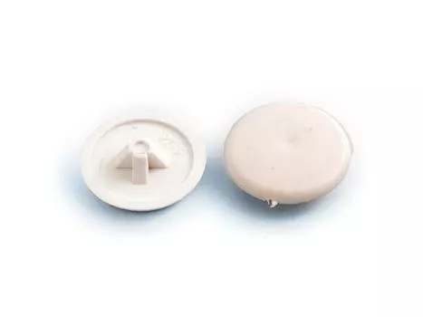 Заглушка на шуруп РZ3, белая, 10 шт