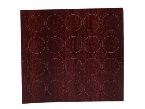 Заглушка самоклеящаяся D 13 махагон, 50 шт