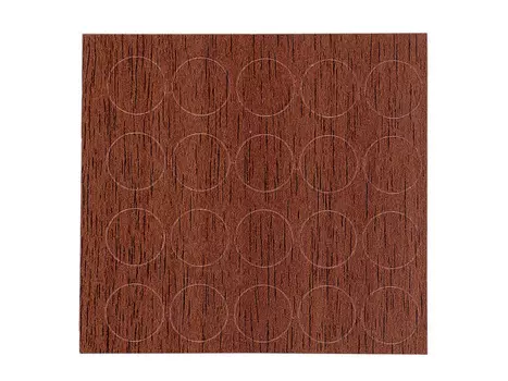 Заглушка самоклеящаяся D 13 орех, 50 шт