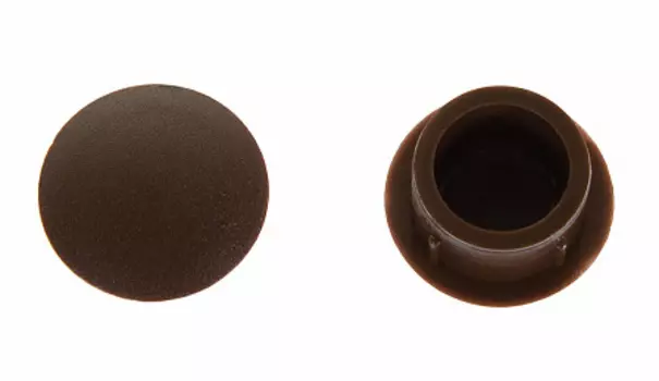 Заглушка Tech-Krep декоративная 12 мм темно-коричневая, 30 шт