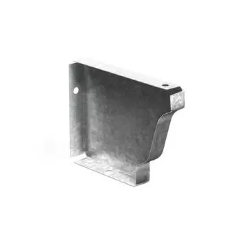 Заглушка желоба прямоугольная 120х86 мм правая, цинк
