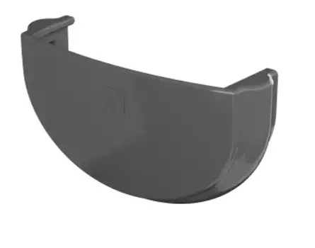 Заглушка желоба ПВХ, ТН "ОПТИМА", 120/80 серый