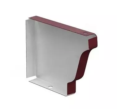 Заглушка желоба RAL-3005120х86 мм правая цвет вино