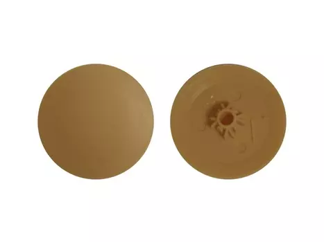 Заглушки декоративные темно-бежевые, 35шт