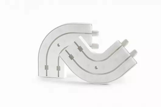 Закругления 2-х рядные Магеллан, 2 штуки, цвет белый