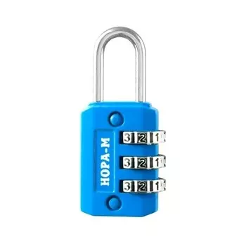 Замок навесной кодовый 604 (голубой)