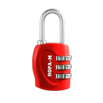 Замок навесной кодовый 610 (красный)