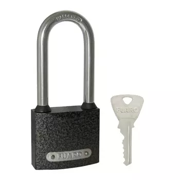 Замок навесной PL-01-50-L англ. 3 кл. (длин. дужка) коробка