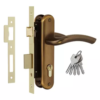 Замок врез. N96-70 Л мат.кофе