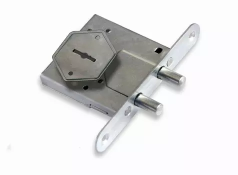 Замок врезной 3B8-4С/13, 2 ригеля /76610/