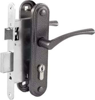 Замок врезной 3В7 серебро