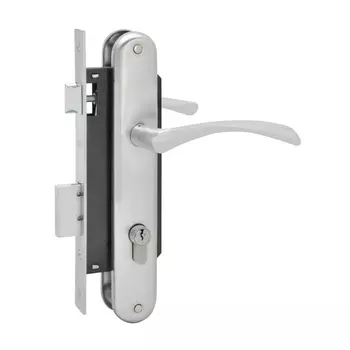 Замок врезной N100-85 К (мат.хром)