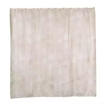 Занавеска для ванной Omeni beige 180х180 см, тканевая