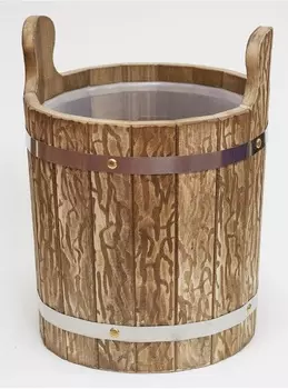 Запарник с пластиковой вставкой (искусственно состаренный)+ упаковка в термопленку 13 л.