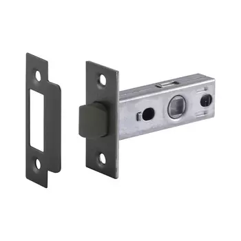 Защелка дверная С-45П пластик.яз. (графит)