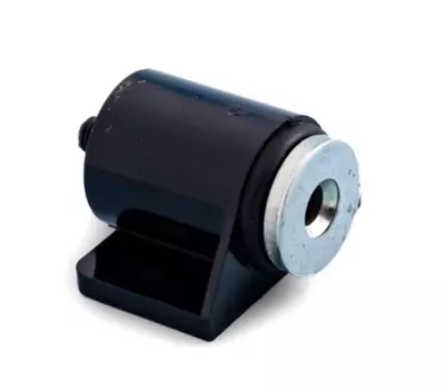 Защелка магнитная, цилиндрическая, черная с ответной планкой